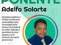 *#May09* *Adelfo Solarte* es un Periodista Zuliano, que se radicó en Mérida y se ha convertido en una referencia de la comunicación local, él  tambien nos acompañará en el Congreso de Comunicación, Marketing y Redes Sociales. No te pierdas esta oportunidad de formarte en este apasionante campo.  Síguenos Instagram: @congresocomunicacional2022 Twitter: @congresorrss22  #Congreso #Comunicación #Marketing #Digital #RRSS #RedesSociales #Mérida