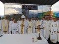 #May06 Monseñor Helizandro Terán, @helizandroteran Arzobispo Metropolitano de Mérida, acompañado de parte del Clero local, celebró una Eucaristía en el Viaducto Miranda de la ciudad, en el marco de la Campaña de Oración y Alabanza, Un SI al Don de la Vida.  Sabías que en este tiempo de Pascua, los católicos celebramos con preferencia La Vida?  #Mérida #SiALaVida