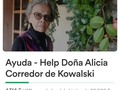 Es hora de unirnos para ayudar a Doña Alicia... Dejo por aquí el enlace para unirnos