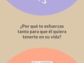 Habrás encontrado a la persona correcta cuando no tengas que pedirle que te escriba, él/ella lo hará...  Habrás encontrado a la persona correcta cuando no tengas que rogarle que te haga cariños, te los dará...  Habrás encontrado a la persona correcta cuando no tengas que pedirle sexo, querrá hacerte el amor, te hará sentir deseada y que estar contigo es una maravilla...  Habrás encontrado a la persona correcta cuando no tengas que pedirle la clave de su teléfono, te la dará y confiará en que tú no vas a abusar de dicha confianza o invadirás su privacidad...  Habrás encontrado a la persona correcta cuando no tengas que decirle que deje de usar el teléfono para prestarte atención a ti, olvidará su teléfono cuando esté contigo y lo usará para lo estrictamente necesario porque sabe que estar juntos debe ser tiempo de calidad...  Habrás encontrado a la persona correcta cuando no tengas que esperar un mensaje o llamada suya eternamente, se acordará de ti para recordarte que te piensa, que te quiere y que ahí está...  Habrás encontrado a la persona correcta cuando no tengas que pedirle que te apoye en tus proyectos, te entusiasmará para que cumplas tus metas, soñará contigo y te apoyará en cada paso que das...  Habrás encontrado a la persona correcta cuando no tengas que recordarle que es tu pareja y cuáles son sus funciones, él te dará tu lugar en la intimidad y frente a los demás...  Habrás encontrado a la persona correcta cuando no tengas que pedirle que te escuche o te entienda, él lo hará plácidamente y te demostrará que es tu amigo y mucho más...  Puede que la persona correcta no sea la que está en tu vida aunque tengan muchos días, meses o años juntos ya, puede que no haya llegado, pero eso no significa que no la merezcas o que no llegará.  La persona correcta llegará a tu vida cuando tú te sientas la persona correcta para alguien más.  Una relación es de dos vías, y el amor que crees que te mereces es el amor que te darán, que solo se hará realidad a partir del día en que te empieces a amar a ti misma ¿Estás lista para tener Autoestima y dejar de ser la única que se esfuerza? 😉💚💖  Link en mi BIO @eva_herbert para agendar con mi equipo.