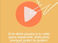 ¿Ya le diste play a esta canción? 💚💖  Hoy quiero leer tu historia o anécdota en los comentarios de algún momento en el que pausaste la canción más importante (tu vida) para esperar a alguien más...  ¿Te animas a compartirla? Vamos a leernos. 🤗