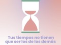 Tus tiempos son los tuyos, no te compares con nadie más.  Tú decides a qué edad tienes pareja y si es algo que te llena o no te llena.  Tú decides cuándo te inicias sexualmente con alguien o no.   Tú decides si quieres tener hijos o no quieres tomar esa decisión ahora.  Tú decides si seguir en el área de trabajo en la que has estado o cambiar en este momento.  Tu decides si empiezas terapia ahora o no la empiezas. Tu proceso terapéutico no tiene que empezar porque el de tus amigas ya empezó.  Cada quién tiene sus tiempos y tú decides cuándo son los tuyos.  Nuestra sociedad favorece tanto la comparación que a veces es difícil no mirar al lado y ver qué hacen los demás en relación a ti. Pero cuando eso te suceda vuelve a ti y compárate con tu propia historia y con tu propio pasado.  Tú decides tus tiempos.  En el link de mi bio nuestras psicólogas están disponibles para ti.