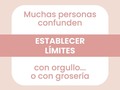 Los límites son molestos, sé que no quieres incomodarte poniéndolos ni que te molesten poniéndotelos, pero son necesarios para tener relaciones saludables.  Establecer límites es pedir respeto, es recordar que mereces consideración y dibujar un mapa de cómo te gusta ser tratado ¡y es totalmente válido y necesario!  Los límites son como un manual de instrucciones que toda persona debe tener, como cualquier aparato electrónico valioso.  Viene en una hermosa caja, tiene capacidades increíbles, eventualmente fallará pero tiene consigo un manual de instrucciones.  Dicho manual es individual, solo tienes que estar en silencio, sentarte unos minutos y pensar qué es eso que te incomoda, te molesta, te genera culpa o vergüenza, es decir, qué te genera malestar.  Escribe todo eso que te inquieta y piensa qué de eso tú puedes controlar y qué no. De lo que tú puedes controlar te harás responsable y de lo que no, o aprenderás a gestionarlo o lo escribirás en tu manual.  De ahora en adelante, ese será tu manual de instrucciones o tus límites, e incluirán:  -Aquello que no te gusta que te digan -Cuál área de tu vida consideras privada -Aspectos de ti respecto a los cuales no pueden opinar otras personas  ¡Y voilà! Ahí tendrás ese mapa que de vez en cuando tendrás que dibujar para otras personas. La vida poco a poco te irá enseñando cómo conocerte y qué nuevos límites requieres en cada etapa de tu vida. Al principio no será fácil pero como toda habilidad requerirá de práctica.  Una vez tengas claro todo esto, pasarás a comunicar asertivamente a otras personas lo que te incomoda.  Y recuerda que poner límites implica estar dispuesta a recibirlos también de los demás 😉