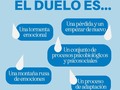 ¿Qué es el duelo? 💧🩷  El duelo es un conjunto de procesos psicobiológicos y psicosociales que nuestro cerebro, cuerpo y mente experimentan para ajustarse al malestar que trae una pérdida.  El duelo es una tormenta emocional, un transitar de nubes que tempestivamente dejarán caer chorros de agua y truenos, para luego lloviznar, escampar y que se vean el sol y el arcoíris.  El duelo es una montaña rusa de emociones en la que te montas, te pones la barra de seguridad pero igual sigues sintiendo nervios, ansiedad y cada emoción como si recorrieras la rueda de las emociones de Robert Plutchik.   El duelo es proceso de adaptación que experimentamos cuando vivimos un cambio, la transformación después de perder algo o a alguien.   El duelo es el resultado de pérdidas diferentes: ruptura amorosa, muerte de algún ser querido, fin de una amistad, un cambio de trabajo, una mudanza, etc. Podemos incluso habernos mudado a una mejor casa, tener un hijo por primera o segunda vez, o recibir un premio económico / ascenso y esto va a implicar en sí mismo un proceso de duelo porque hay una variación, una transformación.  El duelo es lo único seguro que tendremos toda la vida. Porque todo lo que implique cambios va a implicar un proceso de adaptación a ese cambio y, por ende, a la pérdida que conlleva.  El duelo es más que la muerte. Lo vivimos cada vez que hay un cambio, una pérdida de algo que hemos tenido, que no conservamos, que no pudimos conseguir, que quizás se destruyó o algo que cambió.   El duelo es incluso cambiar tu estilo de vida. Si yo antes comía de una forma y me muevo a otra rutina con distintos hábitos, puedo atravesar un proceso de duelo.   Recuerda que cada duelo es único y particular, y que lo más importante es normalizar sentir todas las emociones que se generen cuando estás cambiando de ese lugar en el que te encuentras.  Cuéntame qué es para ti el duelo. ¡Te leo! 👀