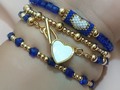 Set de pulseras en azul rey, super bellas, luce hermosa con nuestros accesorios  #pulserasdemoda #miyuki #corazon #azulrey #talentozuliano #modafeminina #setdepulseras #moda #talento #cristal