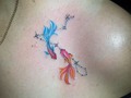 #piscis #piscis♓ #constelaciondepiscis #tattoo #tattooartist #color #fish #fishtattoo #blue #star #constelation #costelation #art #ink #inked #instagram #instagood