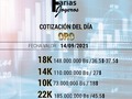 Actualización del día (14/09/2021)  para tus cambios de oro y plata a bs / $ (oro usado, viejo, roto, en pedaceria / plata en monedas y utensilios)...  📍Sucursales: ✅Sambil nivel acuario  Horario: lunes a sábado 9:00am - 08:00pm Domingo: 12:00m a 8:00pm  ✅Centro Lido, nivel Miranda, local M-20. Horario: lunes a sábado 09:00am - 06:00pm  SERVICIOS: ✔️Compra de oro y plata. ✔️Préstamos con garantía prendaria. ✔️Ventas de joyas disponibles. ✔️Pedidos de fabricación personalizada.  -  Para más información escríbenos al 0414.990.0591 (link en la biografía). - ❌NO COMPRAMOS ORO MINERO❌  #caracas #likeforlikes #l4l #followme #megusta #like #oro #plata #compra