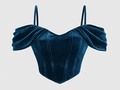 Top tipo corset de terciopelo azul 🥰  Talla XS   #top #blusa #corset #ropa #clothing #moda #estilo #época #mujer #dama #outfit #fashion #calabozoguarico #accesoriosdemoda #tendencias #ropafemenina #todayoutfit #party #tonight #barbie #estilobarbie