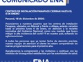 CENTROS DE INSTALACIÓN PANAPASS CIERRAN HASTA EL 4 DE ENERO