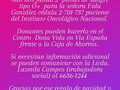 Gracias gente HERMOSA... aún nos faltan 2 pintas de sangre, rezando pronto conseguirlas....