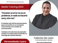 El objetivo del Media Training es que la persona pierda el miedo o, en el transcurso de una entrevista, quede inmerso en una situación de estrés, que le impida comunicar apropiadamente.   El media training no es solamente para comunicadores, es para todo aquel profesional que desee expresarse bien y no cometer errores.  Capacitate con alguien de experiencia que te dirá la verdad, te entrenará de verdad y algo muy importante, con una inversión accesible que de seguro se ajusta a tu presupuesto.  No lo pienses, aquí estamos para entrenarte.  #fabioladeleondm #directora #profesional #comunicacionsocial #cfcomunicaciones #entrenamiento #voceros #desde2010 #13años #independiente #prensa #relacionespúblicas #manejodemedios #redessociales