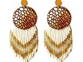 White & Gold Earrings perfect for Mother's Day!