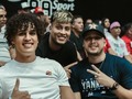 Barquisimeto Represents con mi 2 hermano de la selección de baloncesto venezolana, y bueno a dormir feliz porque gano mi equipo guaro de Lara 🏀 rojinegro por siempre ❤️🖤