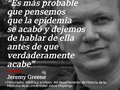 Totalmente de acuerdo!!!. . El historiador de la medicina Jeremy Greene de la Universidad Johns Hopkins, conversó con BBC Mundo sobre los dos finales que podría tener la pandemia del coronavirus y los riesgos potenciales que conlleva.  Greene dice que la historia muestra que no habrá uno sino dos finales de la pandemia: uno será biológico y otro será social.  En la entrevista que encuentras en nuestra página, Greene además nos ayuda a entender qué implica llegar al pico de la pandemia y los riesgos del descenso.  #Coronavirus #Covid19 #Pandemia #FinDeLaPandemia #Salud #Historia #BBCMundo