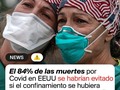 Si Estados Unidos hubiera comenzado con las restricciones a la movilidad y las llamadas al distanciamiento social solo una semana antes, podría haber evitado el 61% de las infecciones por Covid-19 y el 55% de las muertes reportadas, según una nueva investigación conducida por académicos de la Facultad de Salud Pública Mailman de la Universidad de Columbia. Los investigadores llegaron a esa conclusión analizando modelos epidemiológicos que siguen la transmisión del virus por todo EEUU entre el 15 de marzo y el 3 de mayo. Ese 55%, a principios de mayo, equivale 36.000 vidas que podrían haberse salvado. Si el país se hubiera cerrado dos semanas antes de lo que lo hizo, podría haber evitado hasta el 84% de las muertes y el 82% de los casos, dicen los investigadores. ¿Qué tiene que decir Trump a todo esto? “Columbia es una institución muy liberal”, decía ayer POTUS preguntado por periodistas. “Creo que [el estudio] es simplemente un ataque político premeditado”. 😖 ⁣ ⁣📸: John Moore/Getty Images ⁣