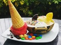 Mi helado se llama "EL GORDO Y EL FLACO" 4 sabores para los verdaderos amantes al helado ..... DENLE likes para ganarme el premio... ..... Gracias a Hilton Colón por la invitacion #icecreamfest #hcq #icecream #helado #premio