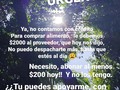 Bueno, llegó el día!!!! 😩 Una puerta que se cierra!!  Ya no nos despacharán más alimento, hasta paguemos los $2000 que le debemos . Esto es un golpe bastante fuerte !! Necesitamos abonar hoy $200 que no tenemos 😩  Hay colegas que critican cuando alguien llora por redes, pero yo por mis rescatados lloroooooo,  Asi que sorry !.  Por favor ayúdenme a recaudar !! . Banesco RIF J -40238966-3 04265400225 Fundación Patitas Felices Paypal fpatitasfelices@gmail.com Zelle datos al direct Patreon enlace en perfil. Cuento con ustedes ❤️