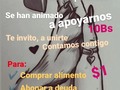 Juntos se que podemos!!!  Anímate a dejar un granito de Arena!!, Acá nada es poco, todo Suma, tan es así que si todos los seguidores dan 2Bs =. $0,07. Sumariamos $1.600 casi 3 meses de alimento seguro para la.manada !!!  Ven como todo Suma?? Solo debes anímarte a apoyar y a sumar, ❤️❤️❤️❤️❤️ . ❤️Pago móvil Banesco RIF J -40238966-3 04265400225 Fundación Patitas Felices ❤️ Paypal fpatitasfelices@gmail.com ❤️ Zelle datos al direct ❤️ Patreon enlace en el perfil . Anímate!!! Contamos contigo!!