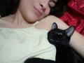 "Mientras mas te conozco mas quiero a mi gato" Una dulce forma de decir: #vetealaverga _____________________________________________  #malhabladayque #blackcat #love