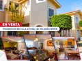 🔵 *RE/MAX HOGAR vende:*   📍 TH VILLA AITANA  _Ubicada en Milagro Norte_  185 mts de Terreno  195 mts de construcción. 3 Habitaciones  2 Baños y medio 2 PE techados  Pisos de Marmol en toda la propiedad. Tanque Subterráneo de 10.000 lts Área living  Área de lavandería  Sala  comedor  cocina actualizada con tope de granito de Ebano Ambienti. 1 aire central de 5 ton  1 aire central de 3 ton  2 Aires tipo split  Piscina  patio con área de parrilla.   *BONDADES DE LA VILLA* Vigilancia 24 Horas  cancha de tenis  Parque infantil Sin Racionamiento  Buen patrón de agua  *Precio 64.000 🔴🔵⚪️