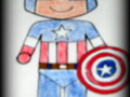 The Kid Captain America Crayon Art