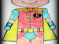 The Kid Robin crayon Art