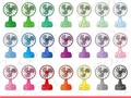 50% OFF SALE Fans Clipart, Electric Fans Clip Art, Summer Clipart, Vintage Fans, Planner Stickers, Digital Graphic Icons, PNG, Commercial