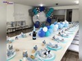 Almuerzo Bautismal ✝️  Decoración de mesa imperial y mesa principal para degustar una deliciosa #paellaenvivo de mano de #LaHogaza   Somos @globoscaruci todo para tu festejo  #globoscaruci #globosmetalizados #balloons #balloonsbouquet #arreglosdeglobos #decoraciones #decoracionconglobos #mobiliarioydecoracion #arteglobos #mesaimperial #almuerzo #bautizo #bautismo #sacramento #celebracionesreligiosas #celebration