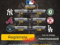 GANA MAS💵💰   APUESTA A TU FAVORITO EN LA MLB   USA EL CÓDIGO PARLEYGANADOR NO ESPERES MÁS🤑.  👉🏼👉🏼HAZ CLICK AQUI: #   #MiCasino #Casinoenlínea #Apuestasdeportivas