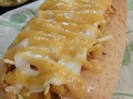Endulza tu noche y aliméntate sanamente!!! Perro Hawaiano 🌭👌 con trocitos de piña!! No te quedes con las ganas!! Domicilio 3007552612 - 7850122