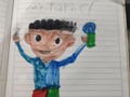Un dibujo que me hizo mi princesa Miel 😍😊😘