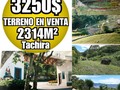 📍▪Ubicación: Tachira, páramo del duende, parcela 84-A 💰▪Precio: 3250$ NEGOCIABLE SE ESCUCHAN OFERTAS 🏠▪︎Instagram: 📲▪Contacto: +584164715137, +584242934353 🏬▫Tipo de Inmueble: Terreno 📋▫Tipo de Operación: Venta 📏▫ Metros cuadrados: 2314 🛏▫ Habitaciones:  🚽▫Baños:  🚘▫ Puestos de Estacionamiento:  💳▫Extra: TERRENO en el sector A del hermoso y exclusivo Conjunto Residencial de montaña " EL PÁRAMO DEL DUENDE". El urbanismo consta de: fachada con portón eléctrico de entrada vehicular y puerta metálica de acceso peatonal, casilla y vigilancia privada las 24 horas, cancha de futbol y de usos múltiples, casa club y áreas sociales, vialidad y alumbrado interno, jardines y camineras. 📖▫ Condiciones: 🚱▫ Servicios: electricidad y agua rural