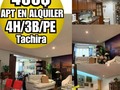 Residencias el tama . 📍▪Ubicación: Pirineos al lado del Colegio Don Bosco . 💰▪Precio: 400$ 🏠▪︎Instagram: @franciapasciarealtors @franciapascia 📲▪Contacto: 04127500706 🏬▫Tipo de Inmueble: apartamento 📋▫Tipo de Operación: venta 📏▫ Metros cuadrados: 147 mts2,se encuentra en el Piso 1 con ascensor y llave privada. 🛏▫ Habitaciones: 4 🚽▫Baños: 3 🚘▫ Puestos de Estacionamiento:  📖▫ Extra: Semi -Amoblado,sus lindos acabados y exclusiva características de diseño interior en techos,pisos de Parket y maravillosa iluminación, excelentes visual.  Sala-Comedor -Salón family room en ambiente abierto   Cocina empotrada con su horno cocina,campana,filtro de agua, calentador, bajante de basura con mueble empotrado, alacena,y barra pantry.  Area de servicio súper amplio y mueble de empotrado para guardar artículos de limpieza y su calentador   1 habitación servicio con closet y baño   Línea telefónica, excelente Internet,tanque de agua interno del apartamento,aires acondicionados  Queda con cortinas  Vigilancia las 24 horas   👩‍💻Condiciones del Propietario : 6 meses adelantado  Fianza solidaria  1 Administrativo. 🚱▫ Servicios: Todos. #pirineos #sancristobal #sancristóbal #tachira