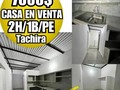📍▪Ubicación: Tariba, Estado Tachira  💰▪Precio: 7.000$ 🏠▪︎Instagram: @cmmg96 📲▪Contacto: +584142182736 🏬▫Tipo de Inmueble: Casa  📋▫Tipo de Operación: Venta 📏▫ Metros cuadrados: 56 mt  🛏▫ Habitaciones: 2 🚽▫Baños: 1 🚘▫ Puestos de Estacionamiento: 0 💳▫Extra: SE RECIBE VEHÍCULO. Casa nueva, a estrenar, cerámica, servicios nuevos, todo totalmente nuevo, techo nuevo, área de servicios, a pie de calle.  📖▫ Condiciones: Impecable, recién construida con todos sus servicios y demás artículos nuevos 🚱▫ Servicios: Agua, electricidad, aguas negras, todo nuevo #sancristobal #barrioobrero #táchira #TACHIRA #sancristóbal #tariba