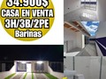 Casa a Estrenar en La CIUDAD DE BARINAS Alto Barinas :  ◆Área de terreno 200m2 ◆Área de Construccion 130m2 ◆3 Habitaciones  ◆3 Baños  ◆ Sala de Recibo  ◆Sala de TV  ◆ Área de Comedor  ◆ Área de Cocina  ◆ Área de Lavandería  ◆ Estacionamiento 2 vehículos . ◆Agua Privada en el Conjunto!  ◆Ubicación Alto Barinas Sur A 2 min de los Centros Comerciales . ◆ Directo con el Dueño. ◆《 Valor: 34.900$ Negociable》  ■Se recibe Carro,Ganado, Criptomonedas,Btc,Eth,Usdt,Euros, Zelle, Bs,Pesos Bancolombia ..