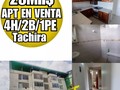📍▪Ubicación: Quinimari. San Cristóbal. 💰▪Precio: 25.000$ 🏠▪︎ Instagram: @francia_pascia @francia.pascia.realtors 📲▪Contacto: 04127500706 🏬▫Tipo de Inmueble: Apartamento  📋▫Tipo de Operación: Venta 📏▫ Metros cuadrados: 106 m2  🛏▫ Habitaciones: 4 🚽▫Baños: 2 🚘▫ Puestos de Estacionamiento: 1 puesto techado. 💳▫Extra: El apartamento queda con cocina tope, y línea CANTV   📖▫ Condiciones: excelentes 🚱▫ Servicios: Todos