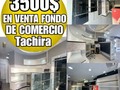 📍▪Ubicación : Tachira, San Cristóbal - Barrio Obrero  💰▪Precio: 3500$ 🏠▪︎ Instagram: @franciapascia @franciapasciarealtors 📲▪Teléfono: 04127500706 🏬▫Tipo de Inmueble: fondo de comercio  📋▫Tipo de Operación: Venta 🚽▫ Baños ; 1 📝▫ Extra ; Ideal para boutique, zapatería, showroom u otros.  Queda con:  🖊️ Sistema completo de alarmas y seguridad  🖊️ 3 Maniquis 🖊️ Ganchos de madera 🖊️ Vitrina en vidrio  🖊️4 camaras de seguridad 🖊️ Santa María y Candados  🖊️ Exhibidor de ropa con ruedas  🖊️ Aviso para la publicidad del local  🖊️ Depositó con estantes y repisas de madera  🖊️ 2 muebles grandes para exhibir mercancía (con gabeteras) 🖊️ Exhibidores de rieles con vidrio y acero 🖊️ Muebles con espejos y deposito 🖊️ Linea telefónica con internet 🖊️ Espejos  🖊️ 4 sillas de puff 🖊️ Vestier con cortinas 🖊️ Computadora  🖊️ Aire acondicionado  El local queda alquilado 180$ mensual .  🚱▫servicios ; Todos  ______________________ #tachira #barinas #maracaibo #caracas #Valencia #Carabobo #Venezuela #merida #barquisimeto #falcon #Maturin #Anzoategui #Maracay  #margarita #vendo #compro #tvcvzla #remato #guarico #Tucarro #Bolivar #Trujillo #Barquisimeto #FondoDeComercio #Inmueble   _____________________ ⛔TucarroVendelo no hace Parte de las Negociaciones⛔ Ni de los precios Puestos por sus dueños 🫱🏻‍🫲🏻🔑