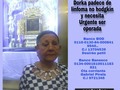 #ServicioPúblico Ayudemos a la señora Dorka para que sea operada