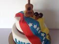 #torta #cumpleaños #fiesta #celebración #Venezuela #cuatro #maracas #tricolor #bandera
