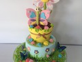 #torta #cumpleaños #celebración #familia #amigos #dulces #gelatina #flores #mariposa #colores #4años