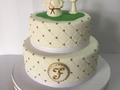 #torta #bautizo #niño #agua #Dios #vainilla #fondant #dulces #familia #amigos ... Tú torta soñada 😊😉