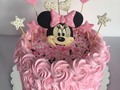 #torta #cumpleaños #minniemouse #vainilla #merengue #fiesta #celebración #familia #amigos #rosado