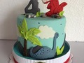 #torta #vainilla #celebrar #vida #amor #4meses #Elias #dinosaurios #tiranosaurio #rex