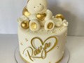 #torta #cumpleaños #feliz #amigos #peluche #oso #teddy #dorado #flores #corazón #amor #celebrar #vida #chocolate #vainilla #fondant …. Tú Torta Soñada ☺️😉🎂