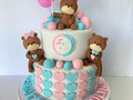 #torta #revelación #niña #niño #osos #es❤️💙 #itsa #globos #rosado #azul #vainilla #chocolate #bebe #amor #familia #compartir #celebrar … Tú Torta Soñada ☺️😉😍🎂💫