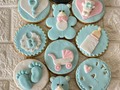 #galletas y #ponquecitos #vainilla #fondant #dulces #celebrar #niña #niño #revelación