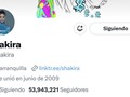 Hasta Shakira se quedó sin verificación