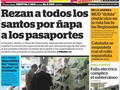 Diario 2001: Rezan todos los santos por ñapa a los pasaportes