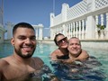Un nado leve 🤣🫢🙌🏻 en piscina 🏊‍♀️ antes del compromiso de esta noche en el @puntobudweiserct 🙌🏻🇵🇦🇨🇴🔥 @bearwolf_otb @madelainep_18