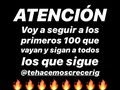 Voy a seguir a los primeras 100 personas que vayan a @TEHACEMOSCRECERIG y sigan a TODOS LOS QUE SIGUE ESA CUENTA!! COMENTA “listo” CUANDO HAYS SEGUIDO A TODOS! Voy a chequear uno x uno. . . . . . #like #seguidores #amor #comentariosxcomentarios #lizbethrodriguez #cuarentena  #encasa #graciaspersonalmedico #mgxmg #Followme #chile #lavadodemanos #pascua #argentina #colombia #mexico #venezuela #juandediospantoja #abril #kimberlyloaiza #siguemeytesigo #quedateencasa #toquedequeda #dinamica #likeforlike #coronavirus #easter #españa #peru #keniaos